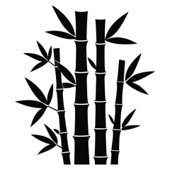 bamboo silhouette illustration