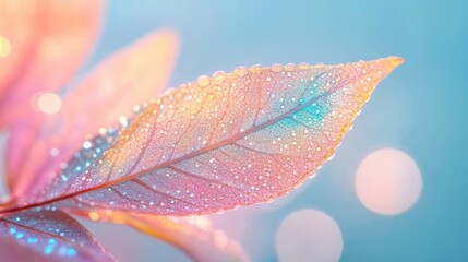 A macro shot of a petal, revealing its delicate texture and vibrant, iridescent hues.