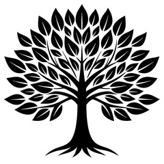  Tree Icon Design for Representing Growth, Sustainability, and Environmental Awareness in Vector Graphics