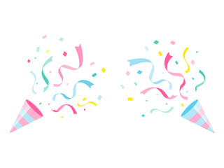 パーティ　クラッカー／Party cracker　リボン　紙吹雪