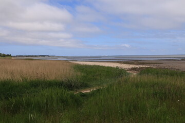 Fototapeta premium Blick auf die Küstenlandschaft der Insel Sylt bei Keitum