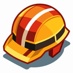 Safety helmet illustration design