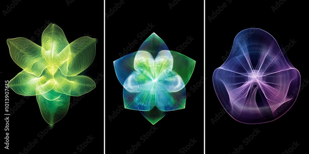 Aufkleber X-ray Diffraction Patterns: Illustrate X-ray diffraction patterns used to determine molecular structures, showcasing the relationship between crystal planes and molecular