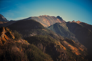 sunrise in the mountains