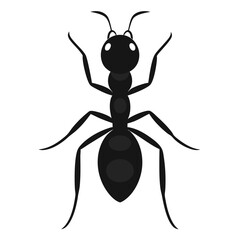 ant silhouette icon illustration 
