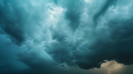 Storm sky clouds landscape illustration generated by ai