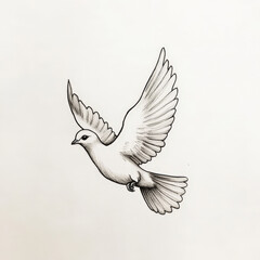 Obraz premium bird, vector, wing, eagle, illustration, flying, wings, feather, animal, dove, silhouette, pigeon, angel, tattoo, design, nature, fly, art, black, symbol, birds, peace, tribal, freedom, love