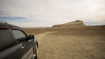 car in the desert