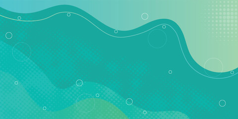 Colorful banner template with gradient color. Design with liquid shapes. with a yellow green color combination with a modern and luxurious concept