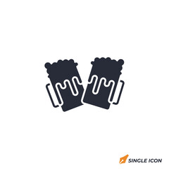 Cheers icon vector illustration. Cheers symbol isolated on white background