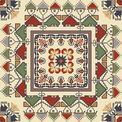 Traditional Bulgarian embroidery vector pattern