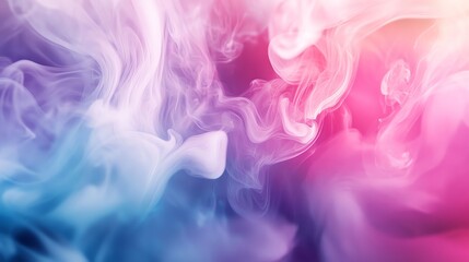 Fototapeta premium Colorful smoke swirl on a dark background, vibrant hues blending beautifully