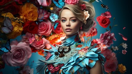 a celebrity-inspired fashion shoot, showcasing the latest trends and styles