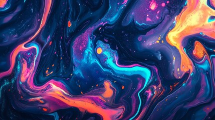 Vibrant abstract swirl pattern with deep colors and bright highlights.