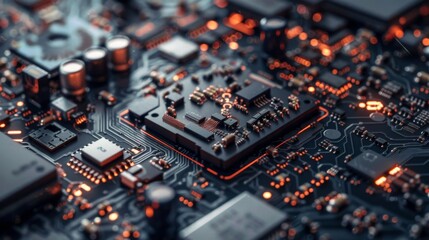 Computer processor illustration generated by ai