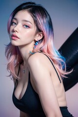Naklejka premium woman, beauty, fashion, model, l