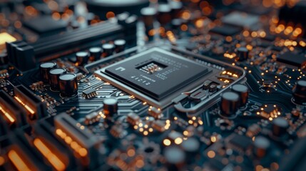 Computer processor illustration generated by ai