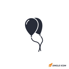 balloon icon vector illustration. balloon symbol isolated on white background