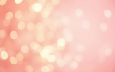 Gold and Pink Abstract Light Spots