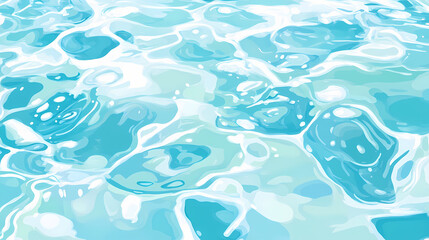 Crystal clear water ripples on white background. water. illustrations. Crystal Clear Waters. Illustration