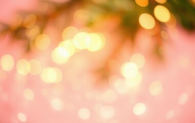 Obraz premium Golden Bokeh with Light Effects