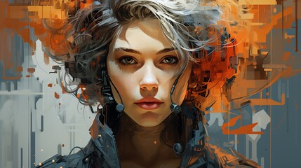 a fictional character, blending realism with fantastical elements to tell a unique story 