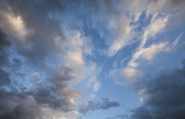 Obraz premium Dramatic cloudy sky, Black Forest, Baden-Württemberg, Germany, Europe