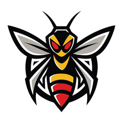 hornet or bee logo icon design on white background