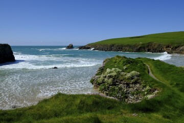 Coast near Trevone, Cornwall, Great Britain