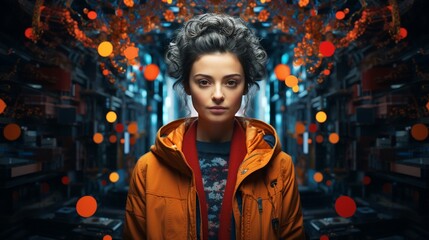 a fictional character, blending realism with fantastical elements to tell a unique story 