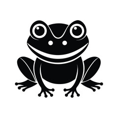  Cute Baby Frog on Vector Illustrator