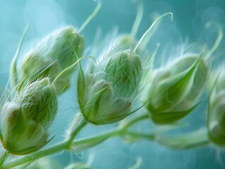 Seeds and potential with dynamic scenes, natural and promising, Nature, Soft greens, Photograph, Growth