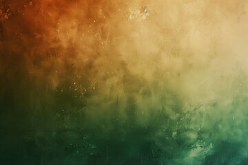 Abstract Green and Orange Grunge Texture Background
