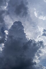 Rain clouds (Nimbostratus), Bavaria, Germany, Europe