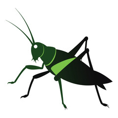 bush cricket silhouette