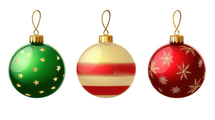 Elegant Christmas Ornament Simple Vector Design for Holiday Cheer, Isolated on White, PNG File, Transparent Background