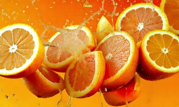 Abstract Orange and Yellow Gradient Background