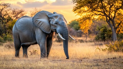 Fototapeta premium Elephant in the African Savanna
