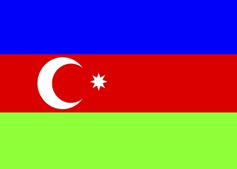 National Flag of Azerbaijan