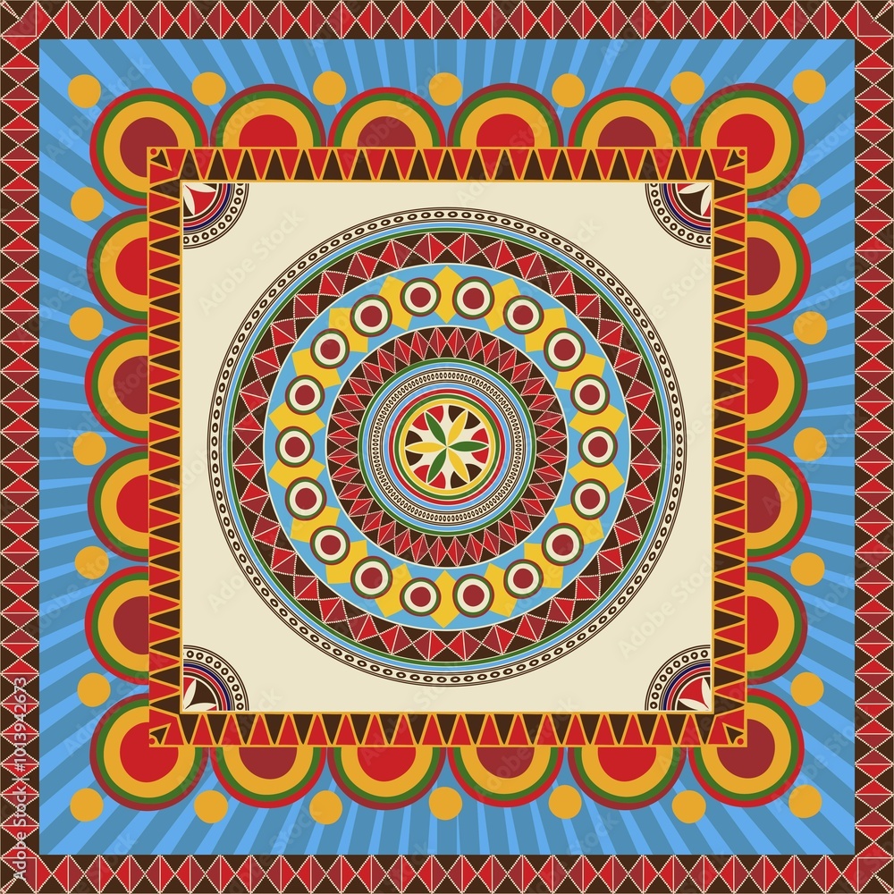 Poster najdi style vector seamless pattern