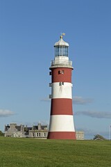 Lighthouse Smeaton's Tower on Plymouth Hoe, Plymouth, Devon, England, United Kingdom, Europe