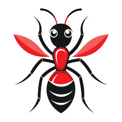 illustration of a flying ant bug