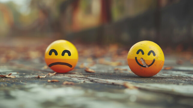 A comparison of minimalist versus materialist approaches to managing sadness, showing how simplicity can foster emotional clarity.