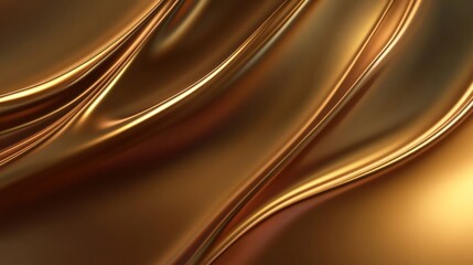 Abstract Golden Waves