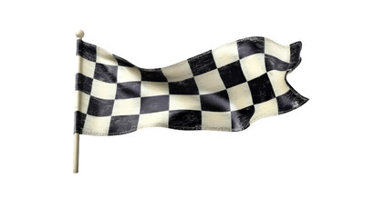 Checkered flag symbolizing victory and competition