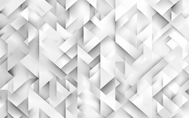 Abstract geometric pattern featuring layered shapes in shades of white, creating depth and texture.