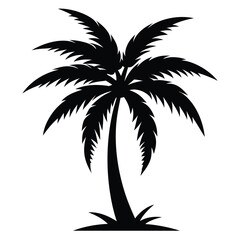 Obraz premium palm tree silhouette