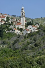 Obraz premium Townscape, Ložišća, Brač Island, Dalmatia, Croatia, Europe