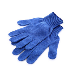 Protective gloves isolated on white. Safety equipment