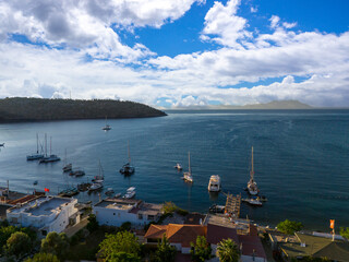 Mugla, Bodrum, Turkey. Cokertme Is a Beautiful Bay in the Mugla District of Turkey.